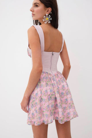 For Love & Lemons Brenna Mini Dress - Pink