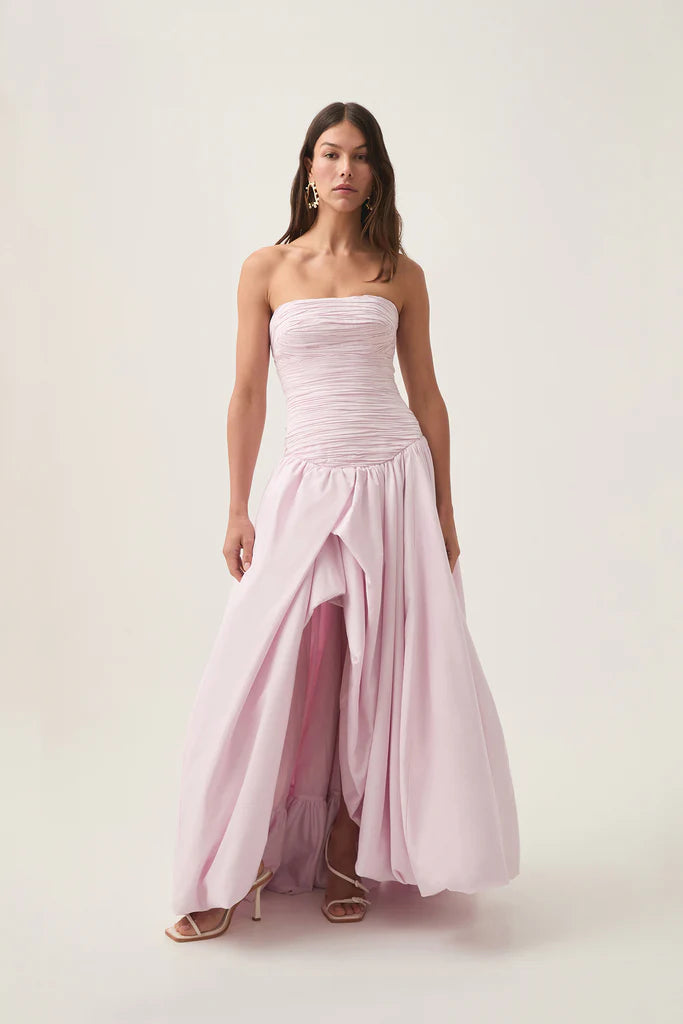 Aje Violette Bubble Hem Maxi Dress - Pastel Pink Aje Violette Bubble Hem Maxi Dress - Pastel Pink