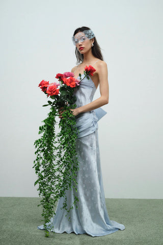For Love & Lemons Daisy Gown - Baby Blue