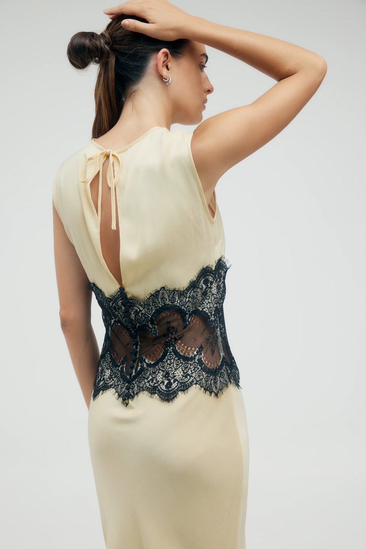 Third Form Visions Lace Trim Tank Dress - Marshmallow