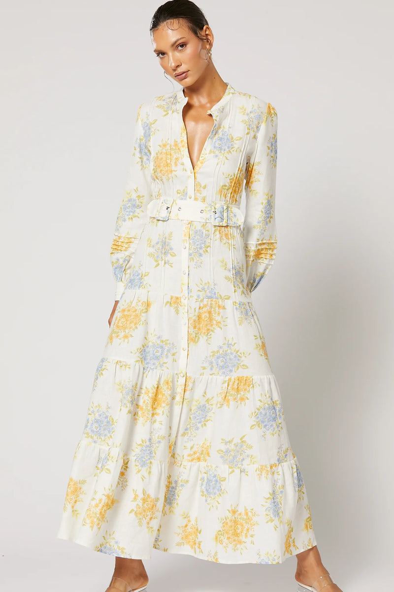 Winona Ravello Button Maxi Dress - Print – Dress Hire AU