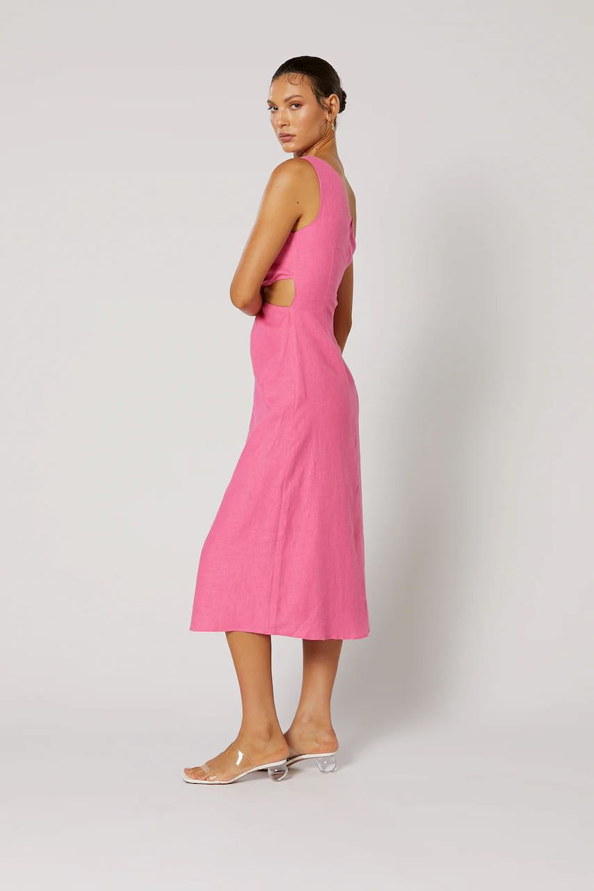 Winona Siesta Gathered Dress - Pink