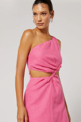Winona Siesta Gathered Dress - Pink