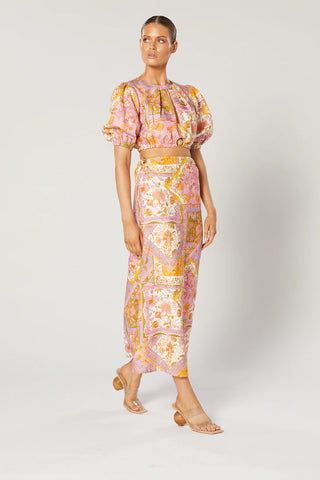Winona Harlan Shell Top - Paisley Print