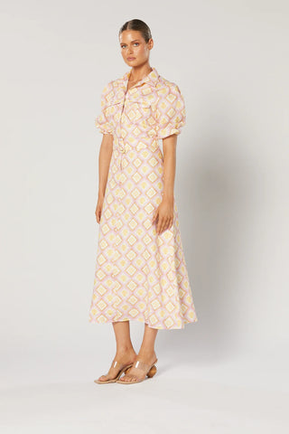 Winona Atlantis Midi Dress - Geo Print