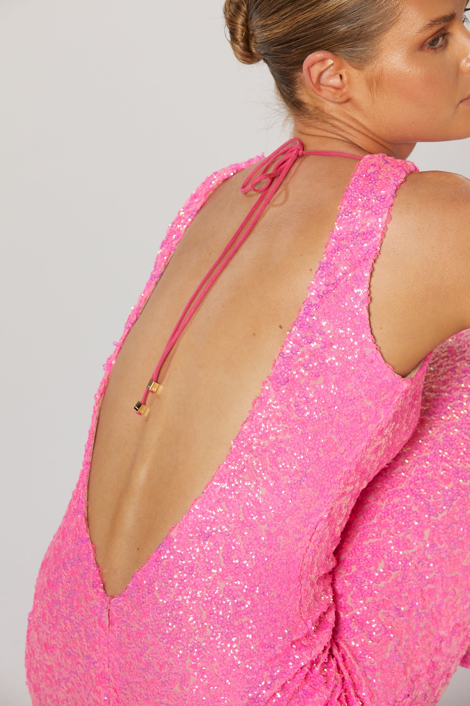 Winona Zadi Midi Dress Pink