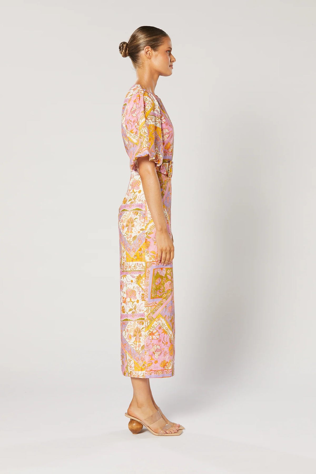 Winona Harlan Belted Dress - Paisley Print