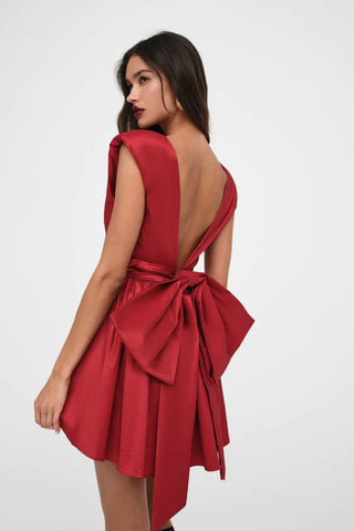 For Love & Lemons Rose Mini Dress - Red