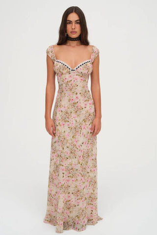 For Love & Lemons Emmaline Maxi Dress - Yellow