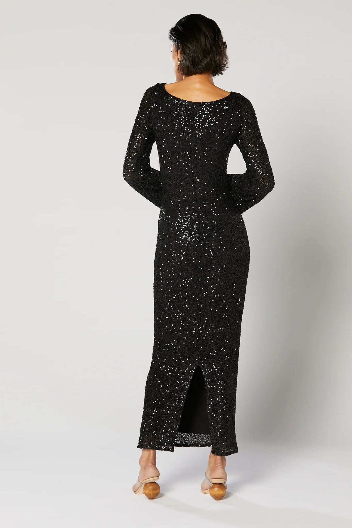 Winona Halle Midi Dress - Black