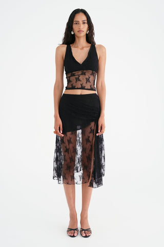 Benni Margot Lace Tank Top - Black
