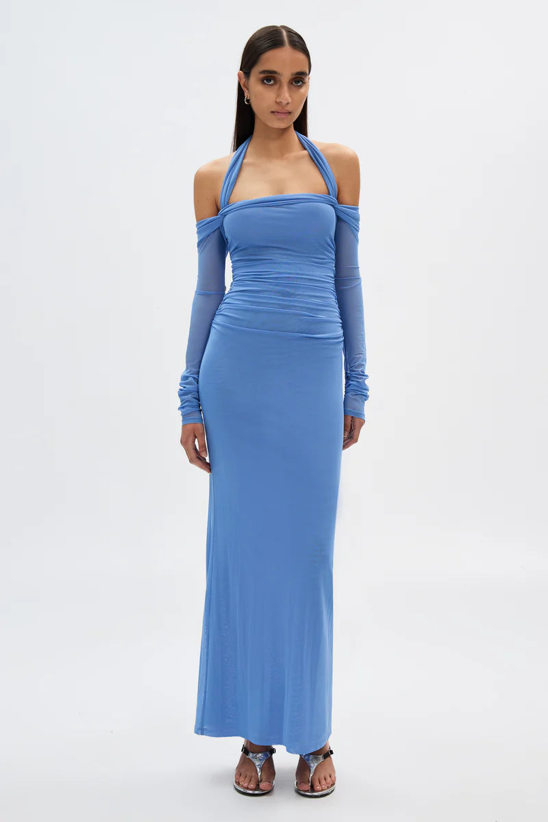 Misha The Sonnet Mesh Dress - Cornflower Blue