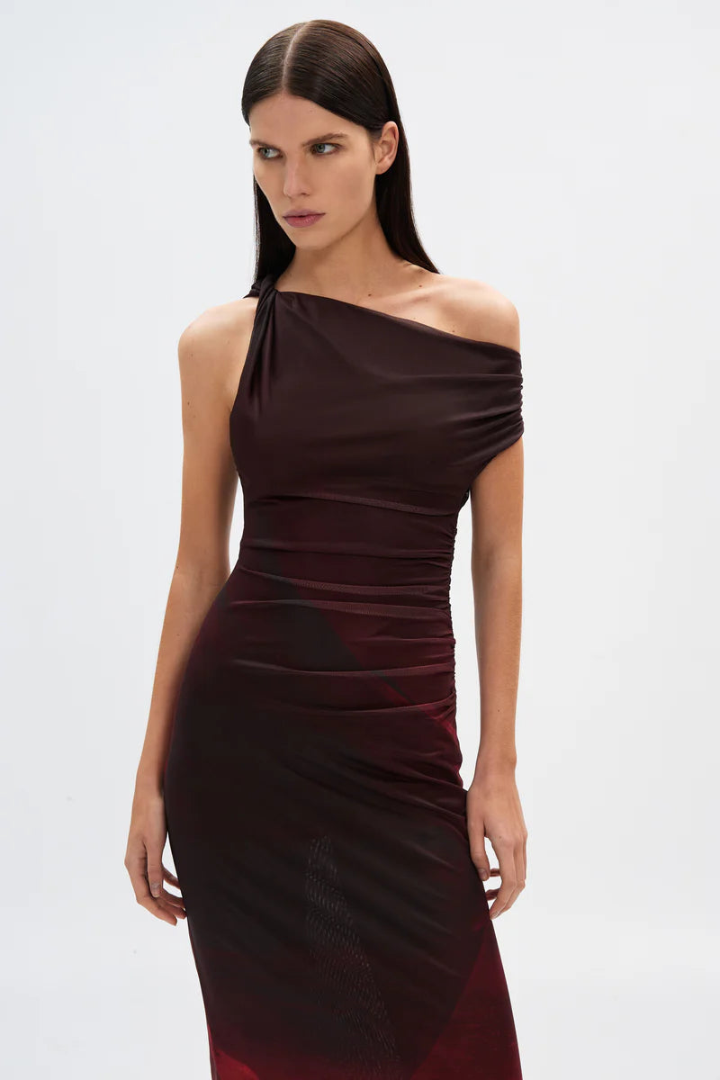 Misha Nyra Mesh Dress - Venus Print