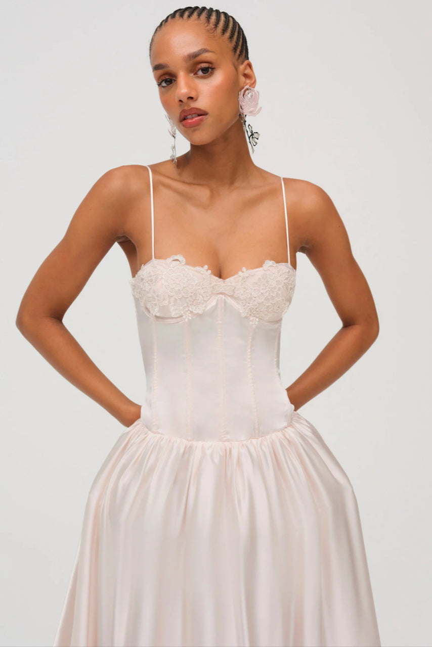 For Love & Lemons Nara Gown - Pink