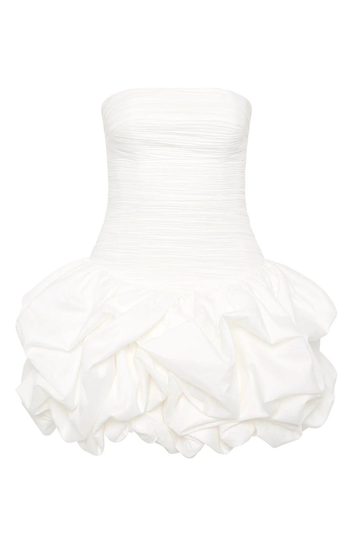 Aje Violette Bubble Hem Mini Dress - Ivory