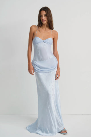 For Love & Lemons Daisy Gown - Baby Blue