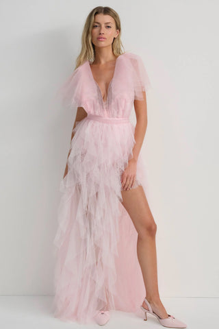 For Love & Lemons Maxine Gown - Pink