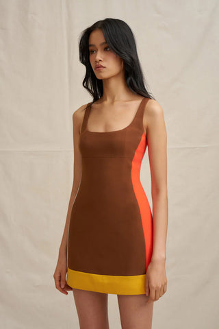 By Johnny Nadia Block Mini Dress - Multi