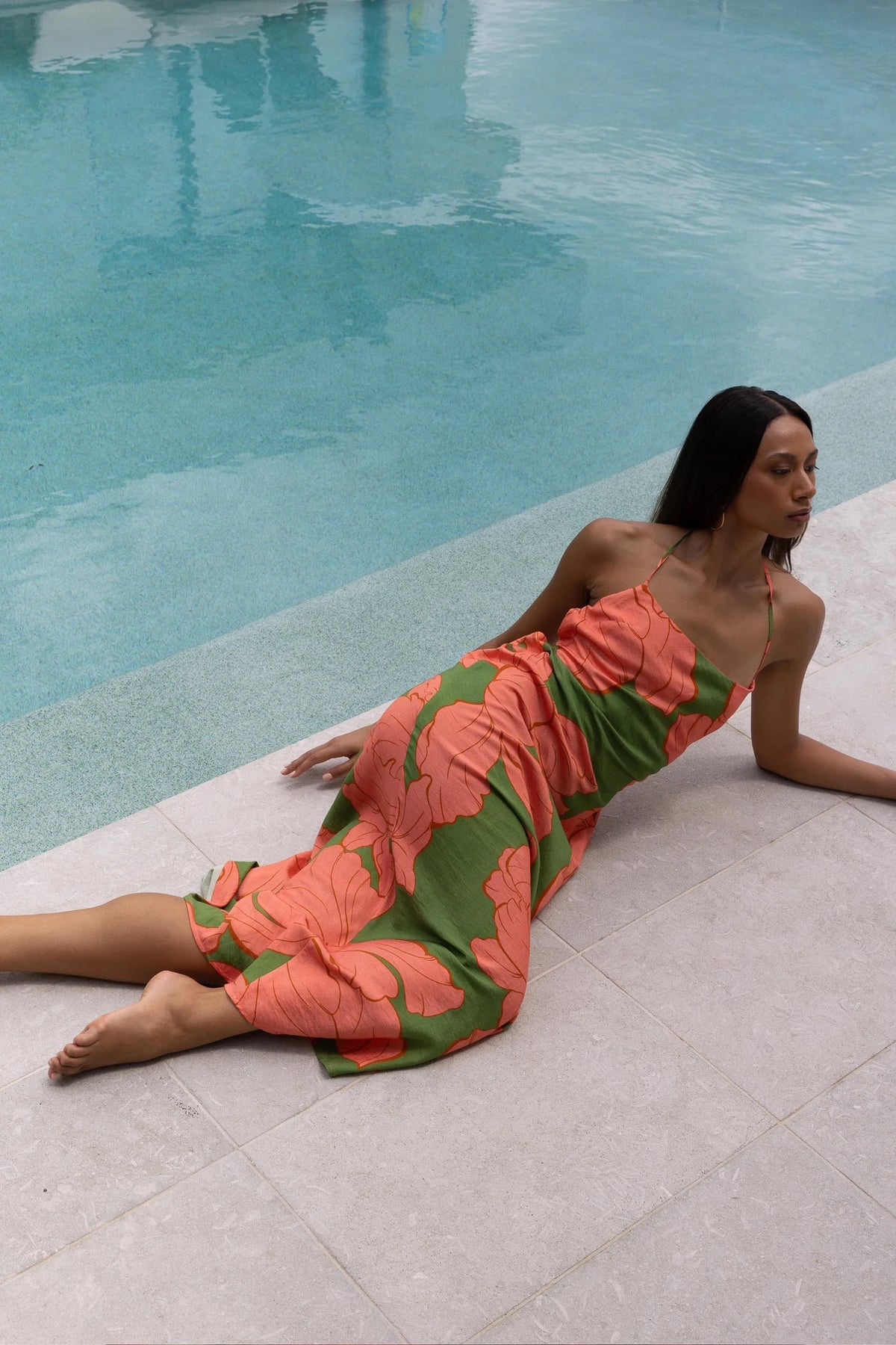 Pasduchas Artemis Midi Dress - Watermelon
