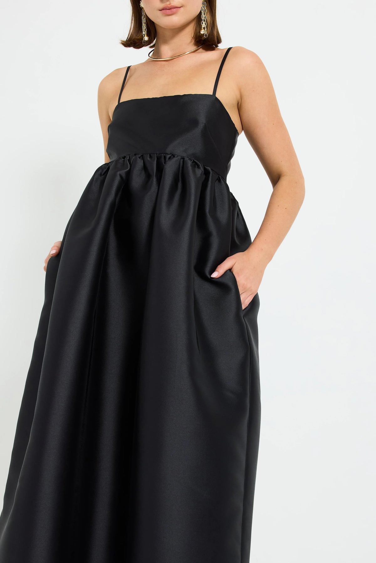 Pasduchas Pippa Flared Midi Dress - Black