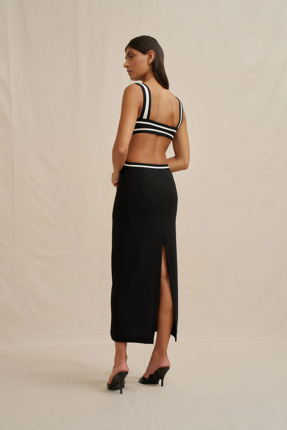 By Johnny Milly Cutout Midi Dress - Black