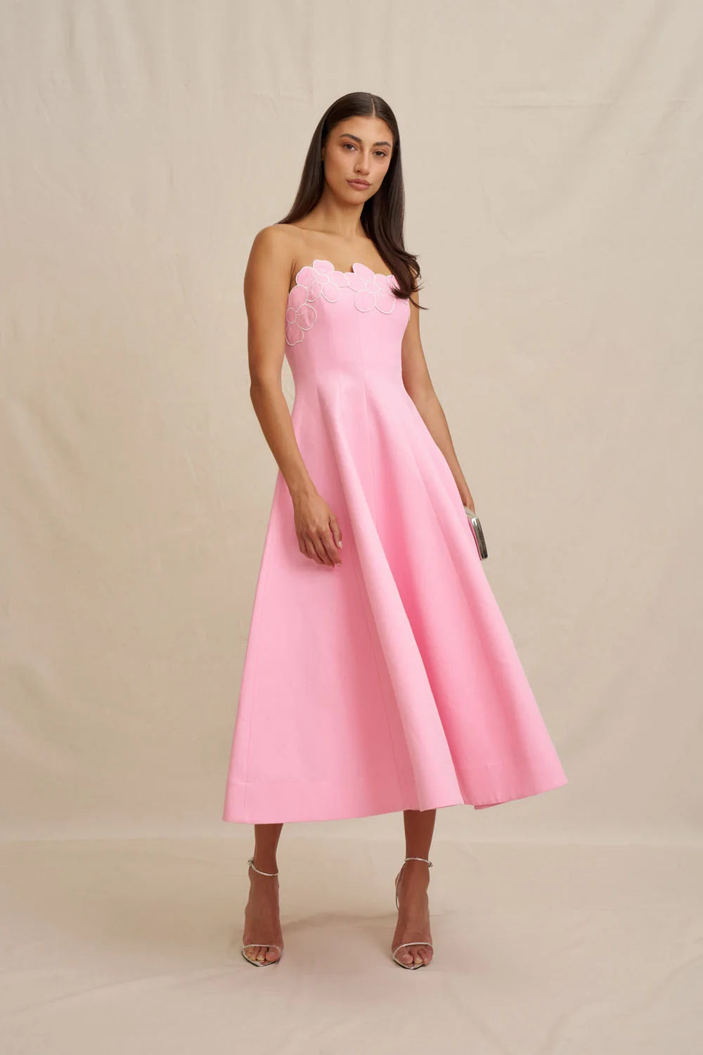 By Johnny Florelle Strapless Dress - Pink