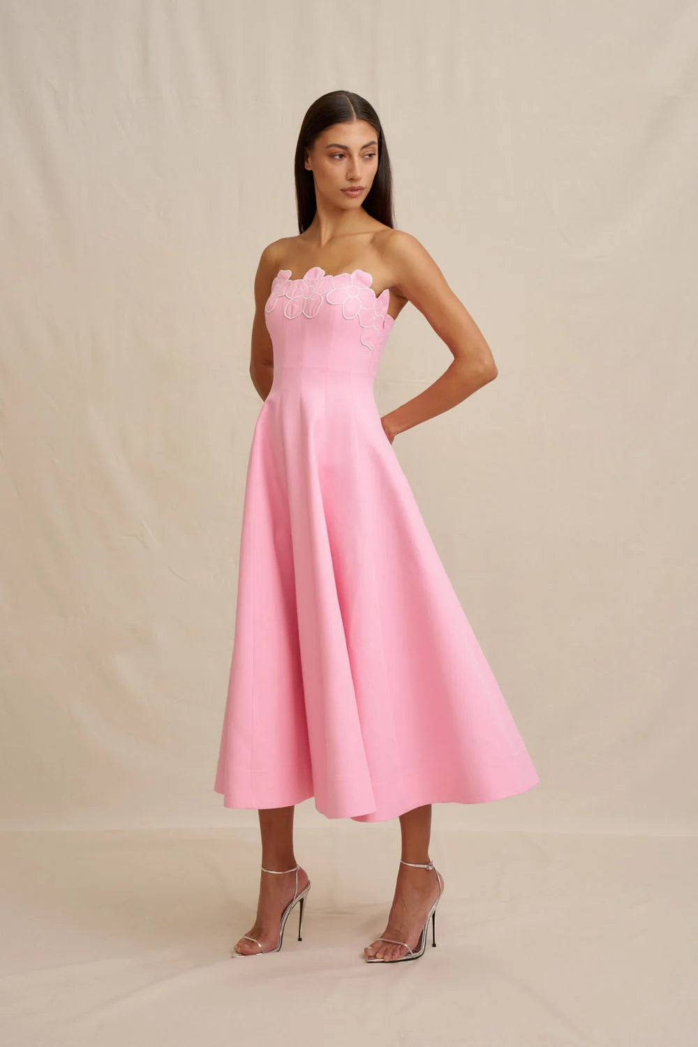 By Johnny Florelle Strapless Dress - Pink