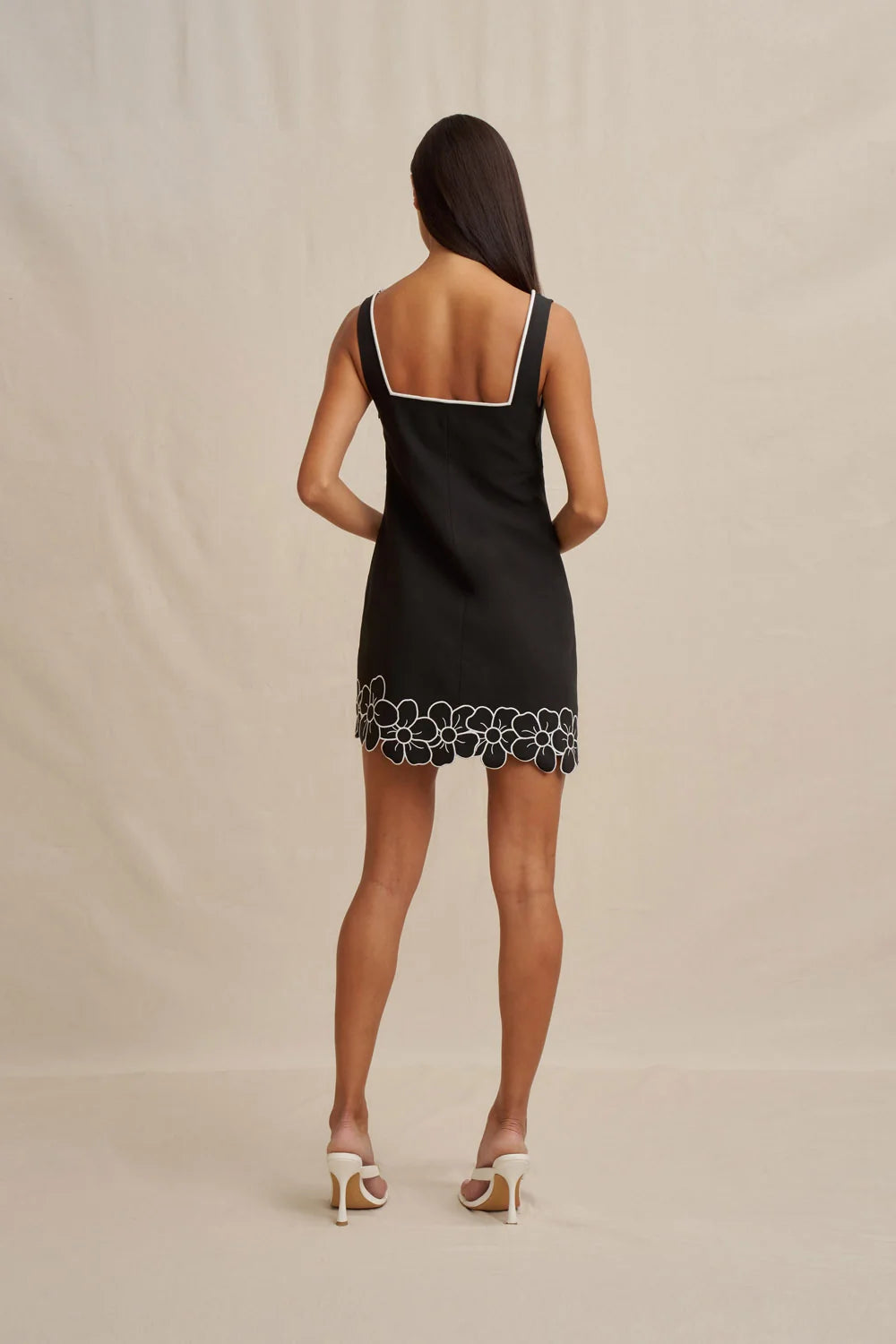 By Johnny Dahlia Mini Dress - Black