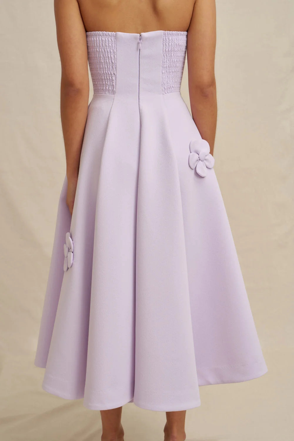 By Johnny Camellia Strapless Dress - Lilac