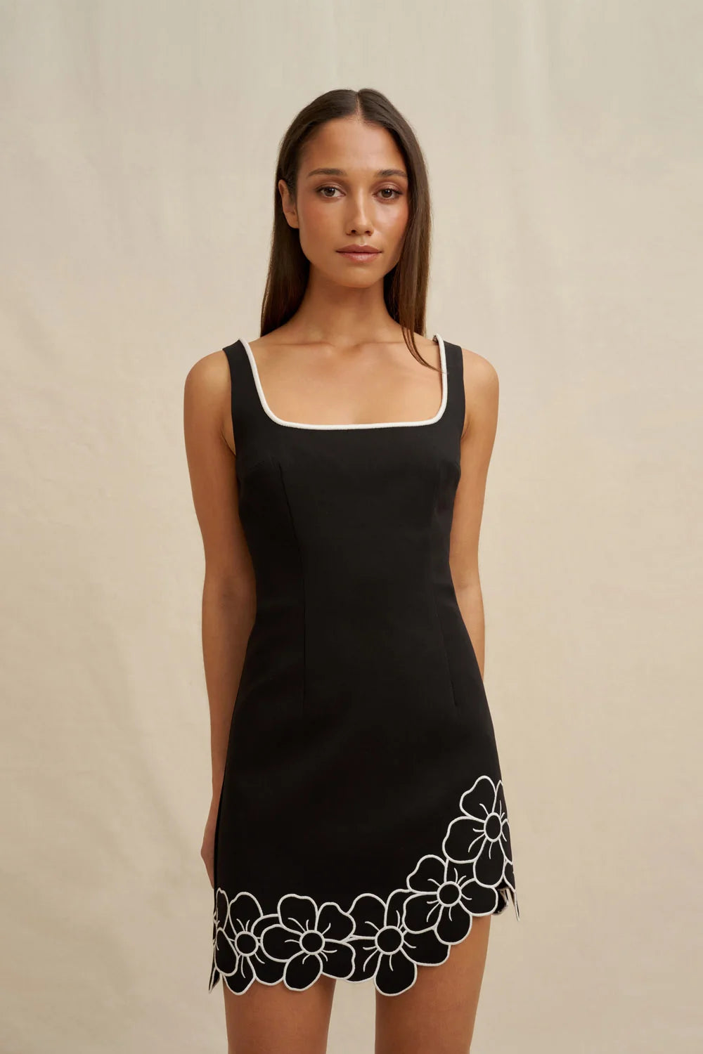 By Johnny Dahlia Mini Dress - Black