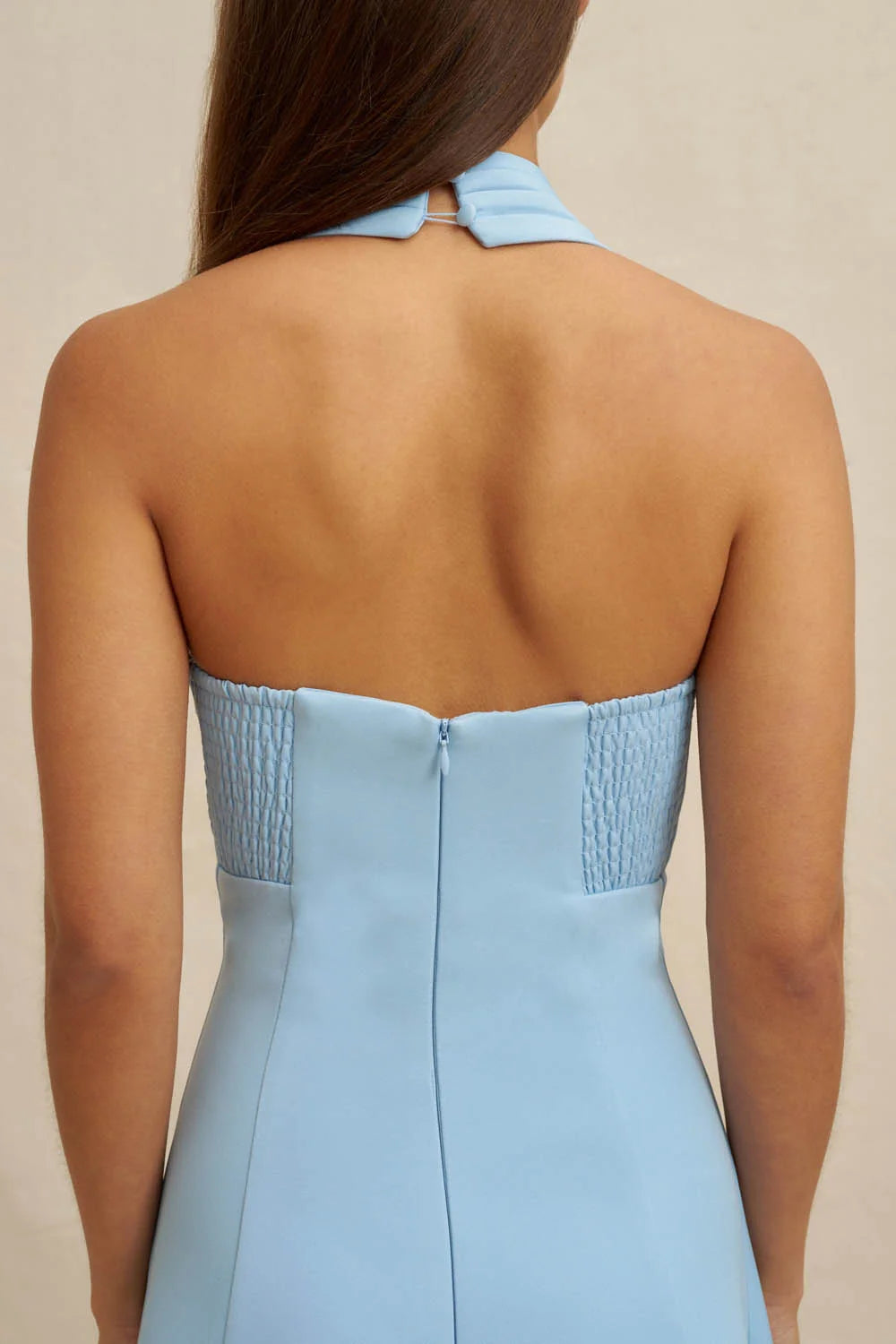 By Johnny Lilian Halter Midi Dress - Blue