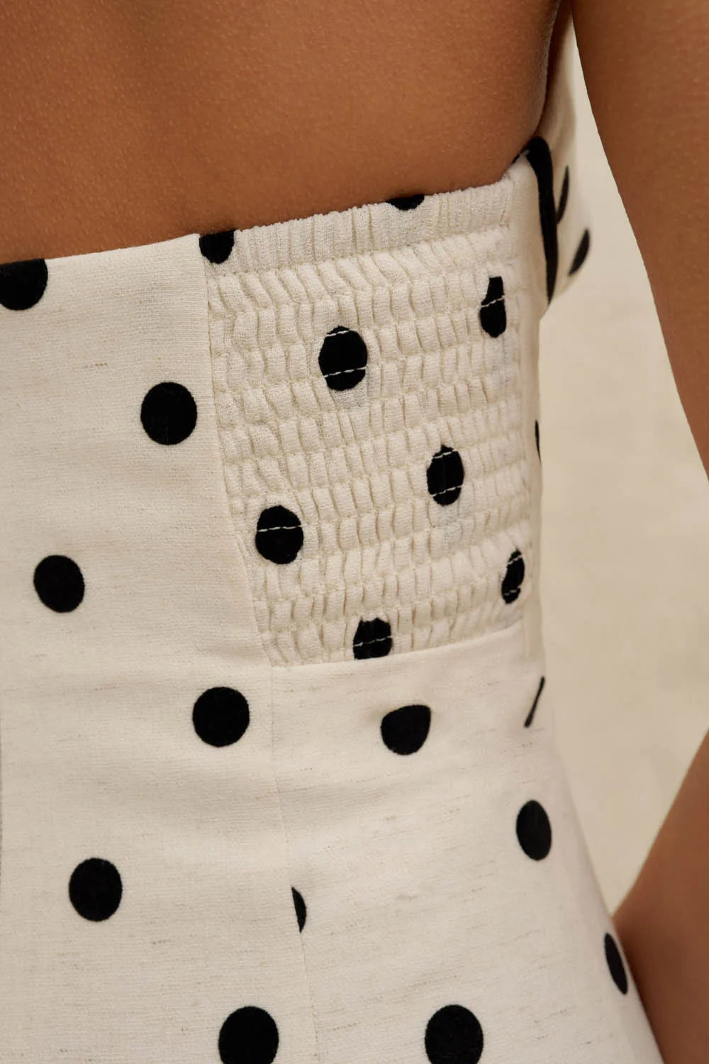 By Johnny Florentina Polka Dress - Oat Black