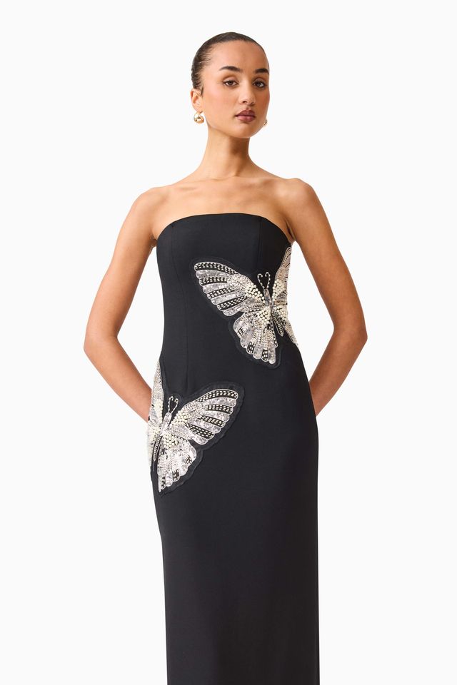 Elliatt Mira Strapless Gown - Black