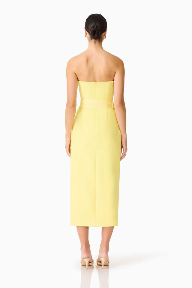Elliatt Cara Sweatheart Strapless Gown - Yellow