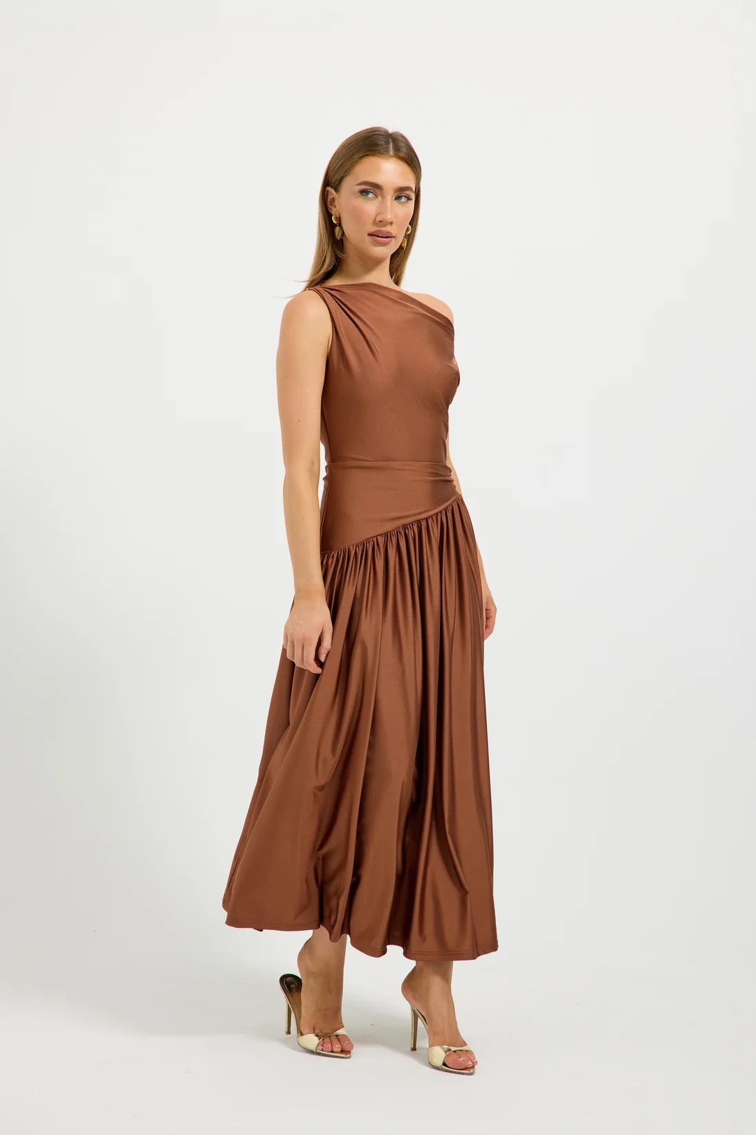 Pasduchas Halle Midi Dress - Chocolate