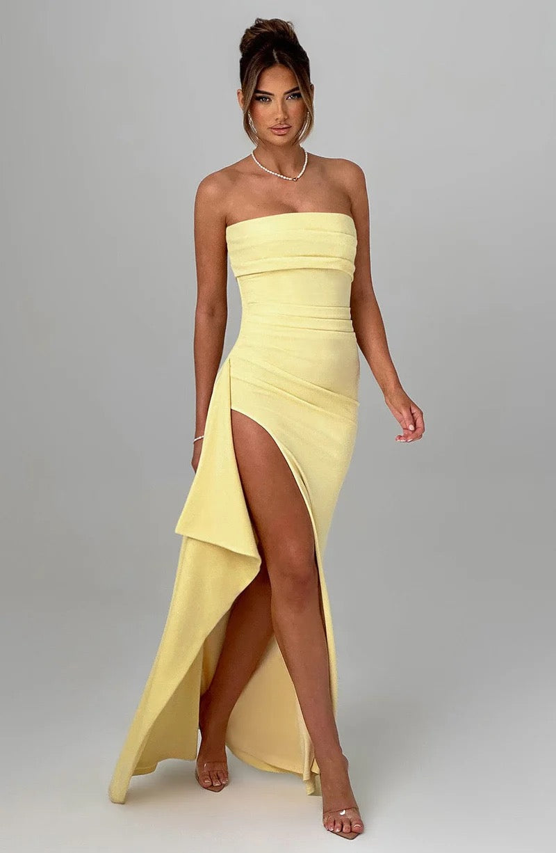 Babyboo Zafira Maxi Dress - Lemon
