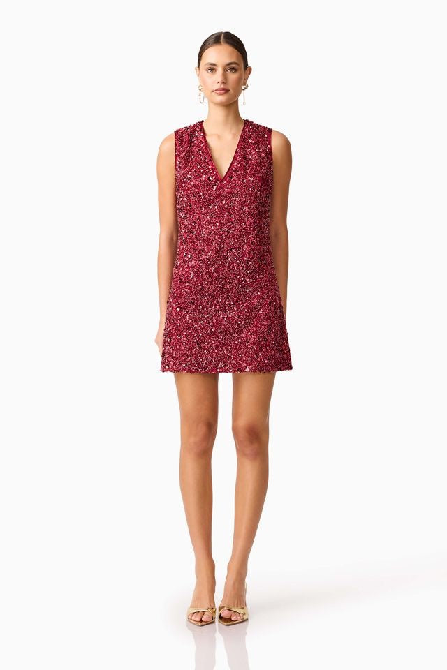 Elliatt Carmen Mini Dress - Berry