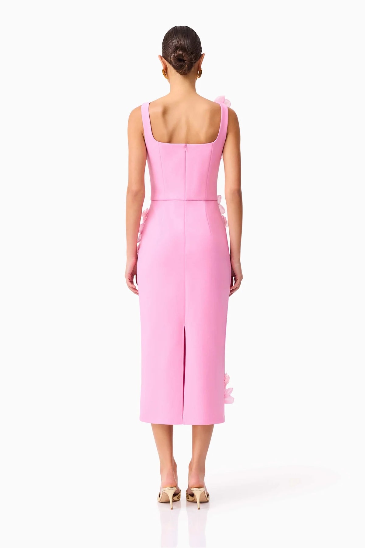 Elliatt Chantelle 3D Midi Dress - Pink