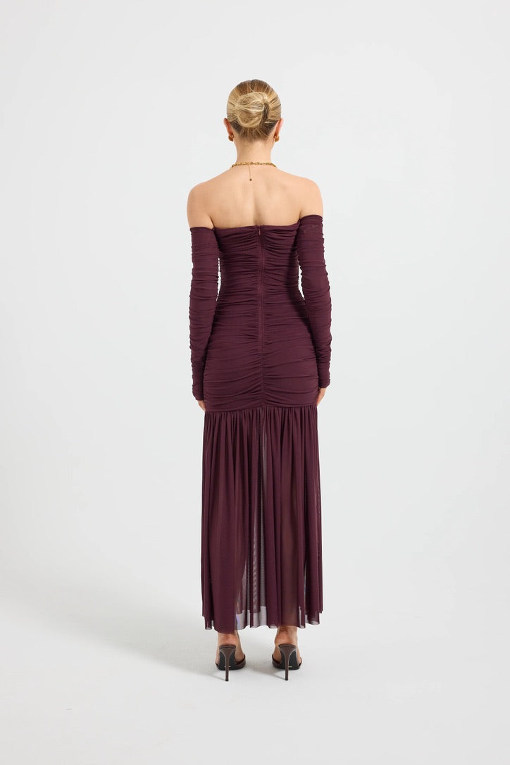 Pasduchas Echo Hourglass Midi Dress - Cherries Jubilee