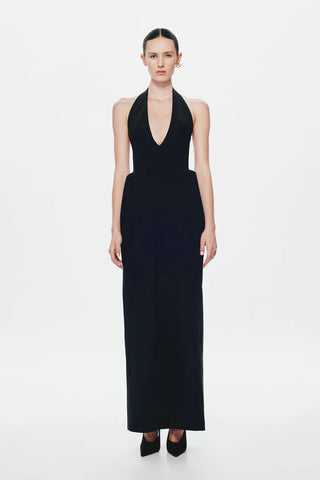 Misha Delta Suiting Dress - Black