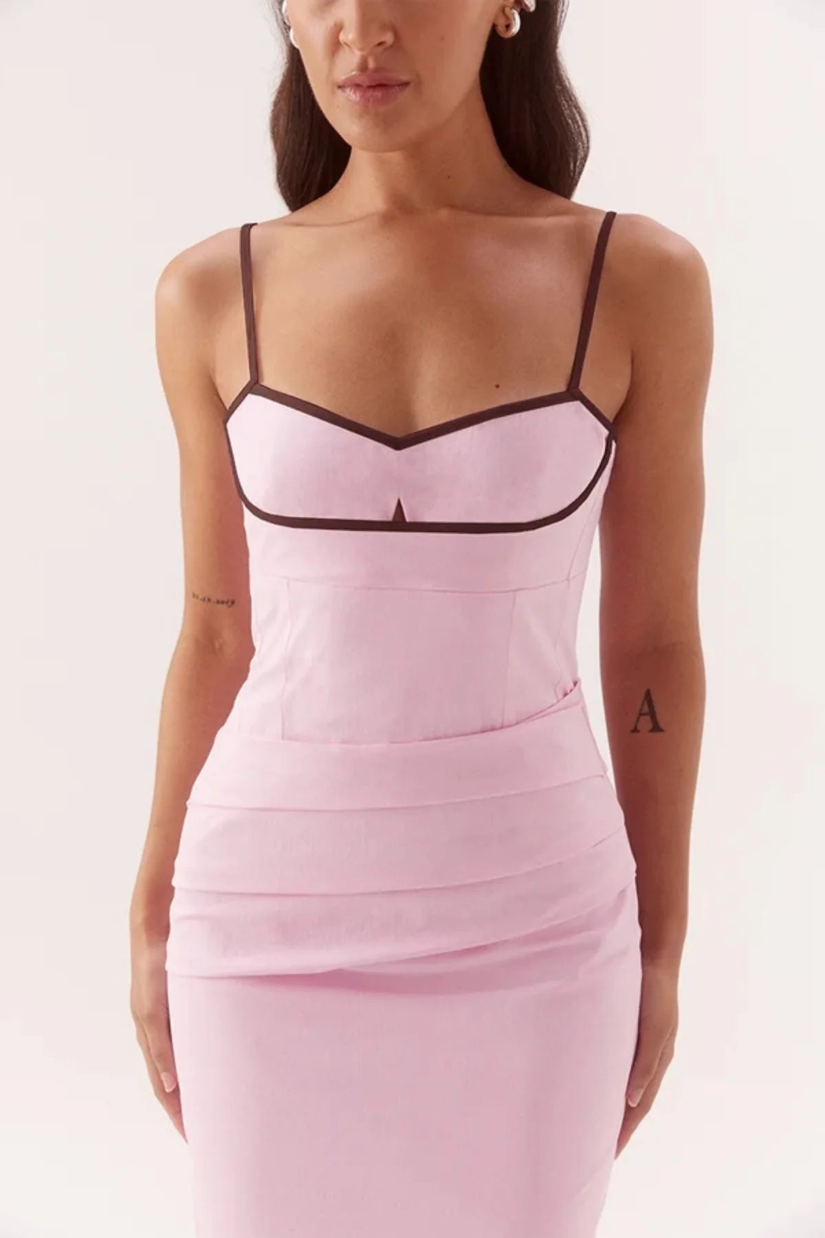 Sovere Britta Dress - Peony/Choc