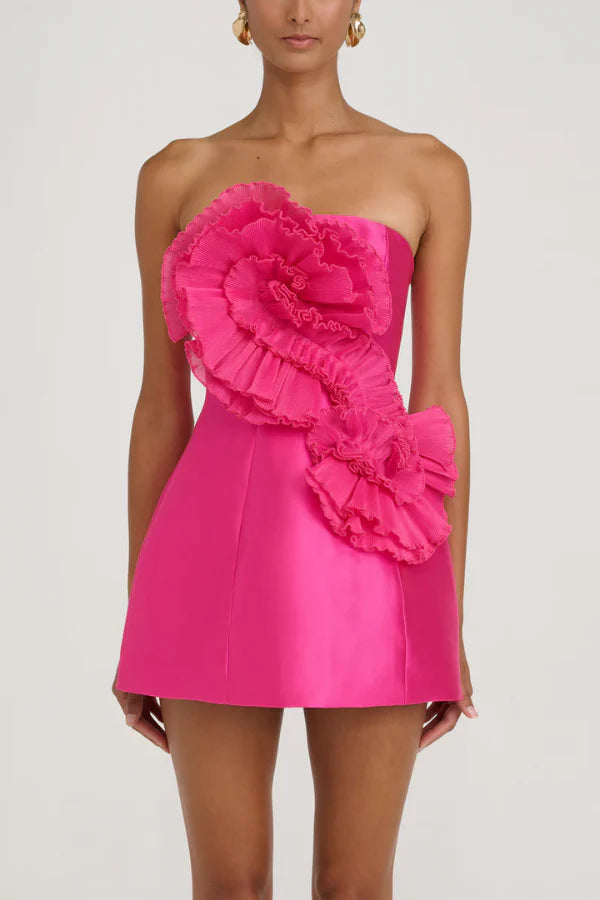 Eliya The Label Lychee Dress - Magenta