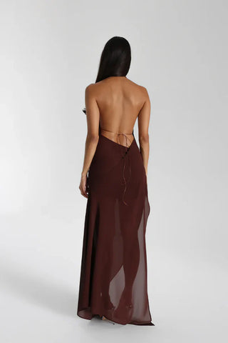 Natalie Rolt Anastasia Mini/Maxi Dress - Espresso