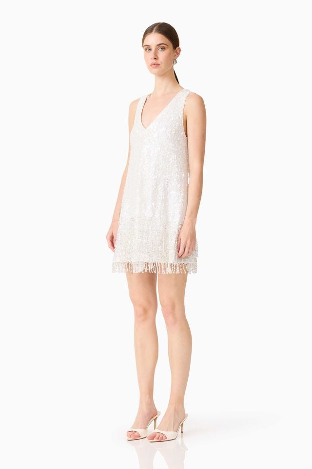 Elliatt Alessia Shift Mini Dress - White