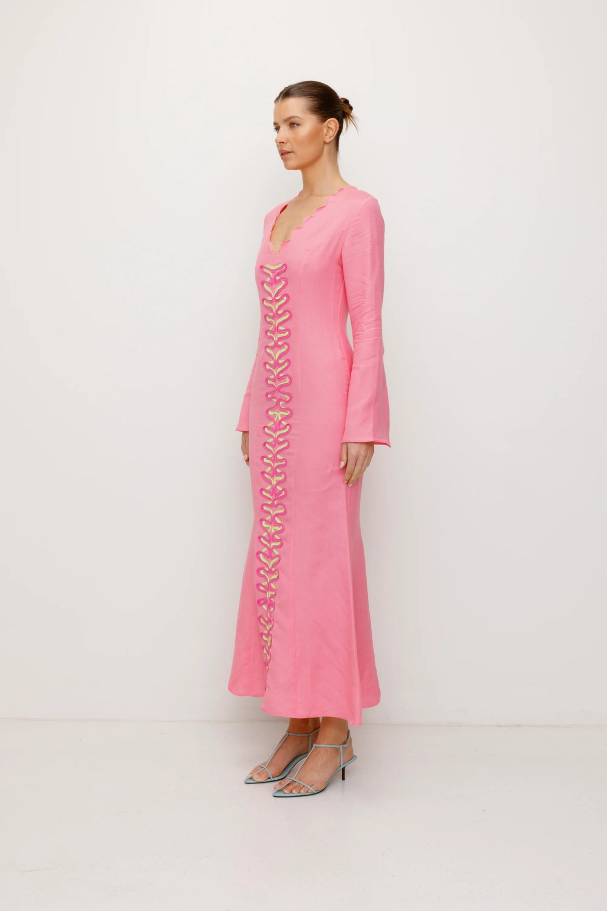 The Wolf Gang Zabelle Maxi Dress - Candy Pink