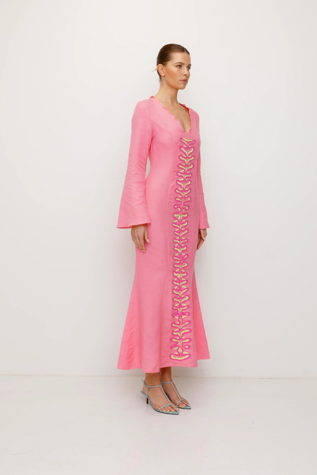 The Wolf Gang Zabelle Maxi Dress - Candy Pink