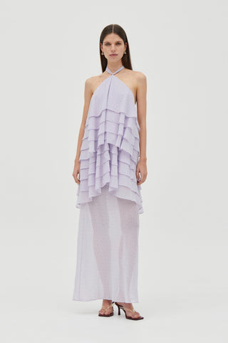 Third Form Gaia Tiered Maxi Dress - Lilac Spot