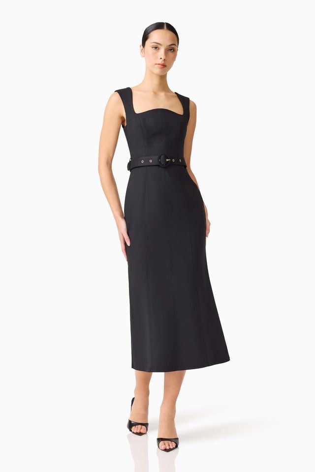 Elliatt Nydia Fit & Flare Maxi Dress - Black