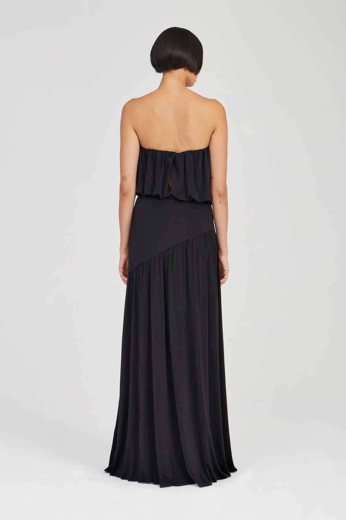 Third Form Withheld Strapless Floor Lenght Dress - Lowlight