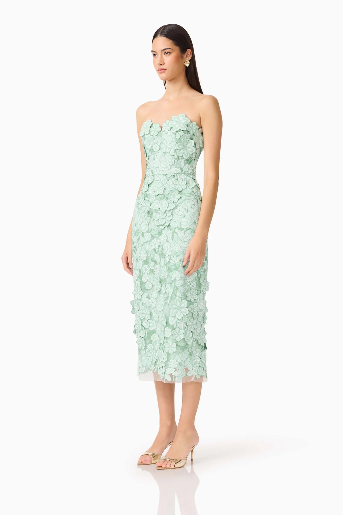 Elliatt Roseate Midi Dress - Mint Green
